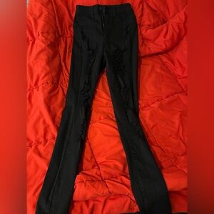 Women’s Fashion Nova ripped jeans Black